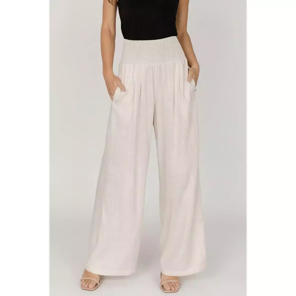 Baltic Born Parvati Smocked Waist Pants | Natural Size S